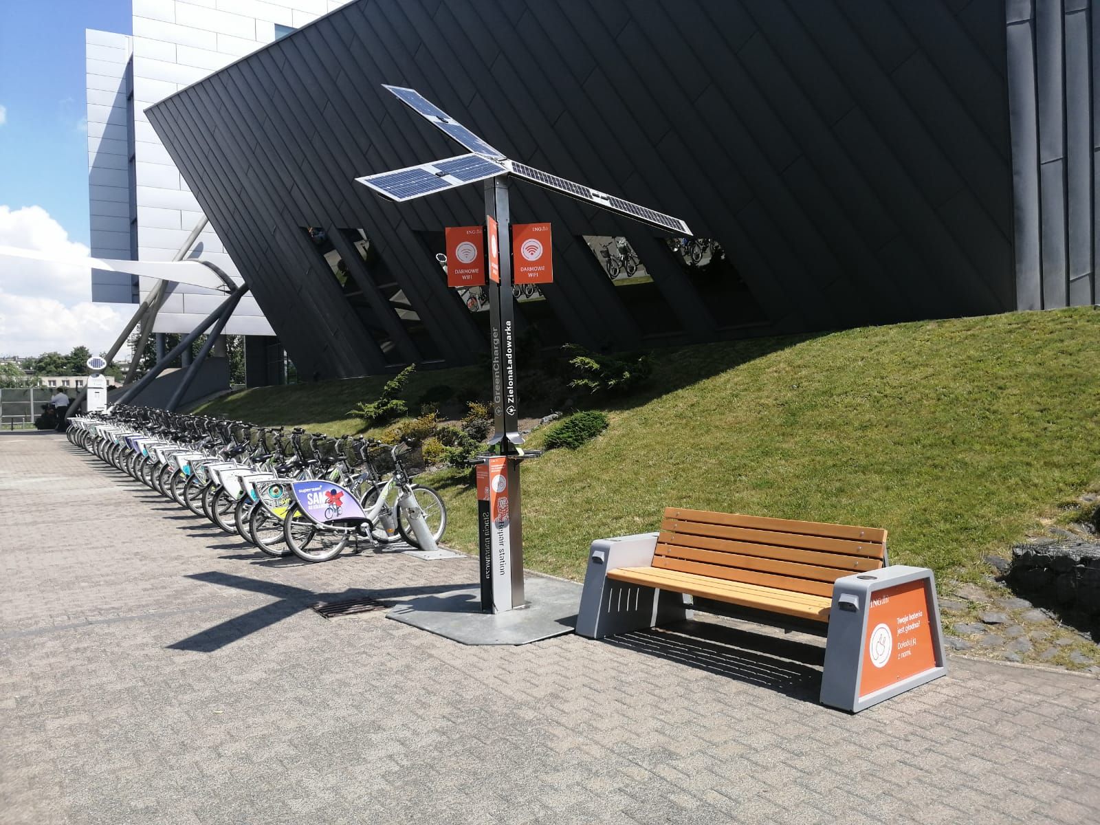 Solar-Ladestation im Einsatz
